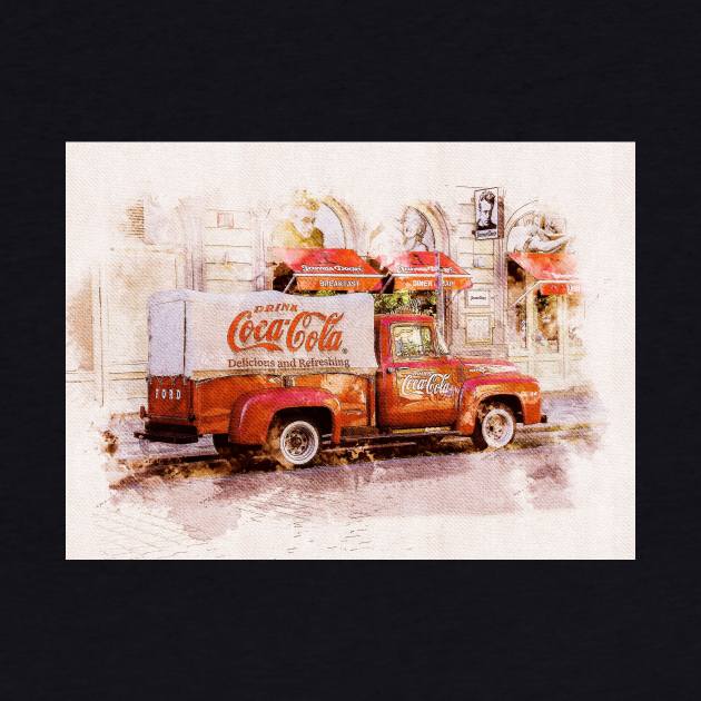 Vintage Coca Cola truck by Montanescu